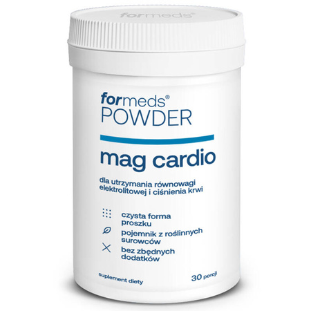 POWDER Mag Cardio Magnez Potas Formeds 30 Porcji Cytrynian Magnezu