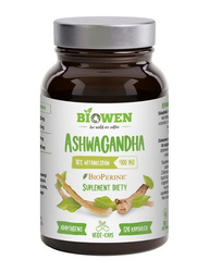 ASHWAGANDHA 120 kapsułek BIOWEN z 95% Piperyny