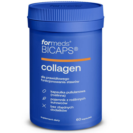 BICAPS COLLAGEN ForMeds 60 kapsułek Chrząstka Kurczaka L-prolina Witamina C 