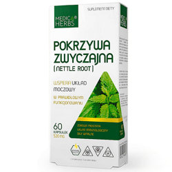 POKRZYWA ZWYCZAJNA Nettle Root 60kaps. MEDICA HERBS Układ Moczowy Zdrowa Prostata