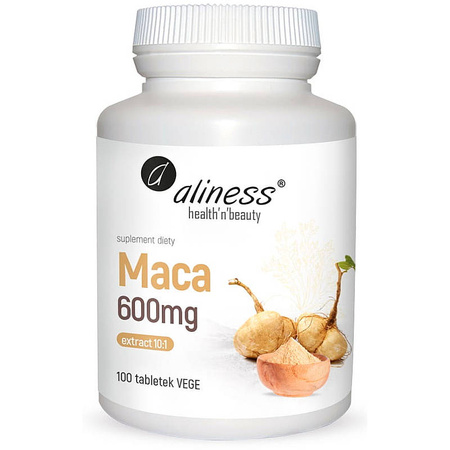 MACA 600mg ALINESS ekstrakt 10:1 100 tabletek