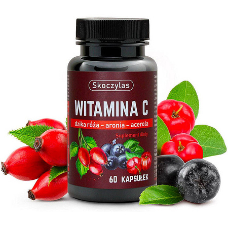 Witamina C Trio 60 kaps. SKOCZYLAS Dzika Róża ARONIA Acerola