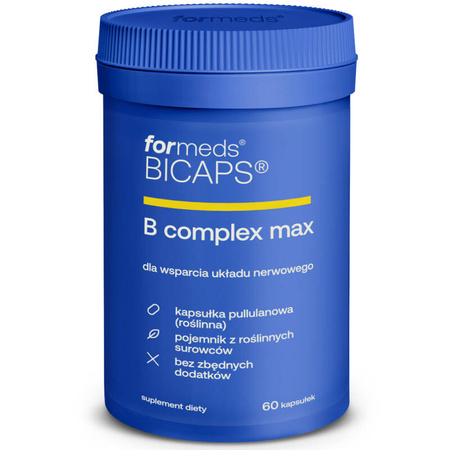 BICAPS B COMPLEX MAX ForMeds 60 kapsułek Kompleks Witamin z grupy B