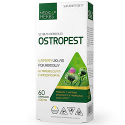 OSTROPEST 60kaps. MEDICA HERBS Wątroba Układ Pokarmowy