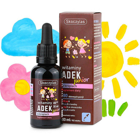 Witaminy ADEK Junior 30ml SKOCZYLAS A D3 E K2 MK-7