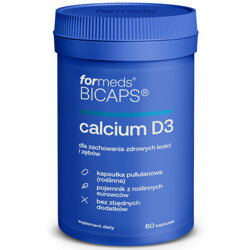 BICAPS CALCIUM D3 ForMeds 60 kapsułek Witamina D3 z porostów + Wapń