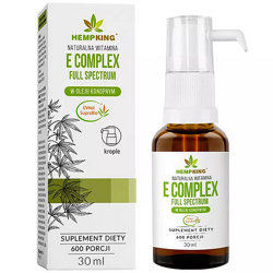 Witamina E Complex Full Spectrum 30ml HEMP KING EVNol™ tokotrienol tokoferol skwalen koenzym Q10