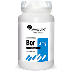 BOR kwas borowy ALINESS 100 tabletek BORIC ACID