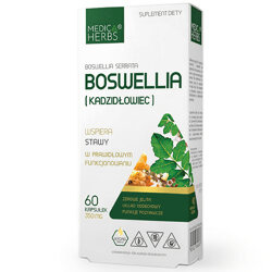 BOSWELLIA KADZIDŁOWIEC Indyjski 60kaps. MEDICA HERBS Stawy Jelita Układ Oddechowy 