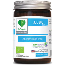 BIO JOD 100 tabletek BeOrganic alga Ascophyllum nodosum