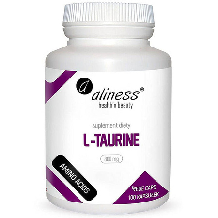 L-TAURINE 800mg ALINESS 100 kapsułek Aminokwas Tauryna