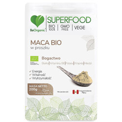 BIO Maca w proszku 200g BeOrganic