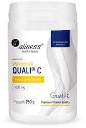 Witamina C Quali®-C 250 g proszek ALINESS Kwas L-askorbinowy 1000 mg