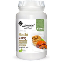 Reishi 400mg ALINESS 90 kaps. ekstrakt LAKOWNICA ŻÓŁTAWA