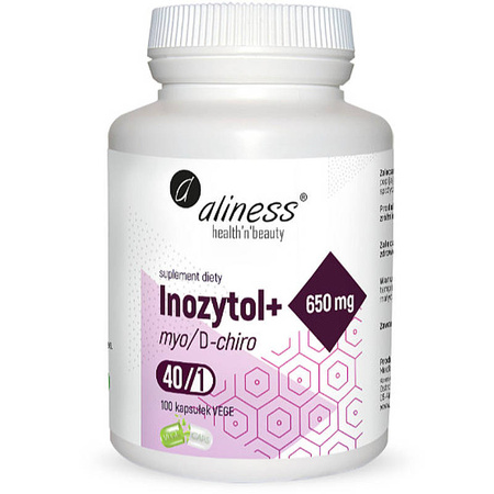 INOZYTOL mayo / D-chiro 40:1 ALINESS 100 kapsułek 650mg dla kobiet starających się o dziecko