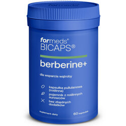 BICAPS BERBERINE+ ForMeds Berberyna HCL Ostropest Karczoch Wątroba 60 kaps.