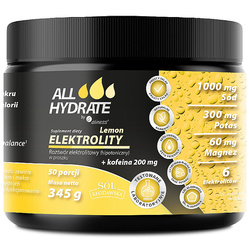 ALLHYDRATE Elektrolity Lemon + Kofeina ALINESS 50 porcji 345g