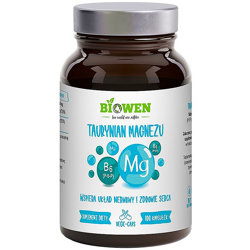 Taurynian Magnezu BIOWEN Magnez B6 100 kapsułek