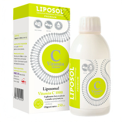 Liposomalna witamina C 1000 LIPOSOL 250 ml buforowana ALINESS smak cytrynowy