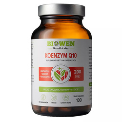 Koenzym Q10 BIOWEN ubichinon serdecznik pospolity granat inulina 100 kapsułek