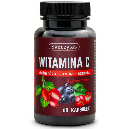 Witamina C Trio 60 kaps. SKOCZYLAS Dzika Róża ARONIA Acerola