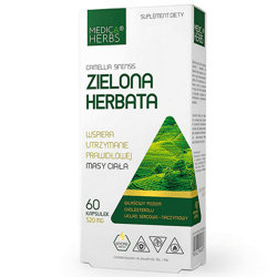 ZIELONA HERBATA 60kaps. MEDICA HERBS galusan epigalokatechiny EGCG