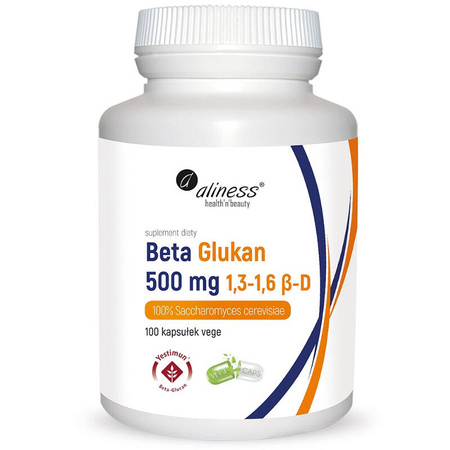 Beta Glukan ALINESS 100 kapsułek z saccharomyces cerevisiae