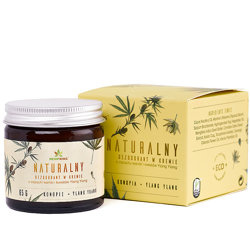 Naturalny Dezodorant Konopny z CBD 65g HEMP KING Zapach Wanilia i Kwiaty Ylang Ylang