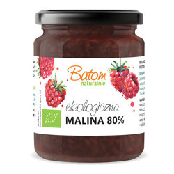 BIO Dżem malinowy 80% 260g BATOM