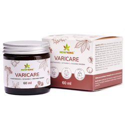 VARICARE Maść na Naczynka z CBD 60ml HEMP KING Kasztanowiec Kocanka Włoska Witamina C