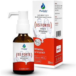 Witamina D3 FORTE 4000IU z Lanoliny 30ml ALINESS Avitale w kroplach