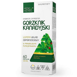 GORZKNIK KANADYJSKI 60kaps. MEDICA HERBS Odporność Naturalna Ochrona Berberyna