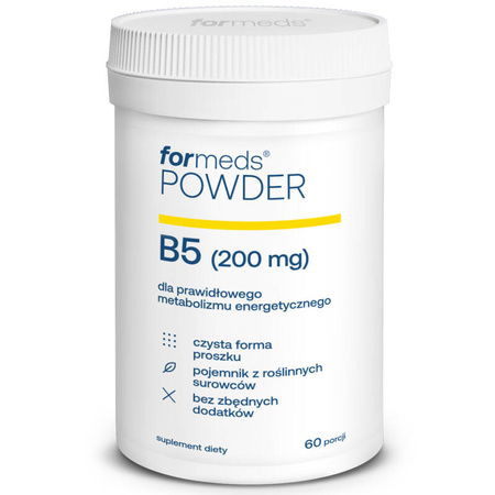 POWDER B5 formeds Kwas Pantotenowy Witamina w Proszku 60 porcji