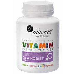 Premium Vitamin Complex dla KOBIET ALINESS witaminy i minerały 120 tabletek