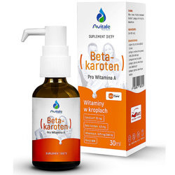 Beta-karoten Pro Witamina A 30ml Avitale ALINESS w kroplach  BETA KAROTEN