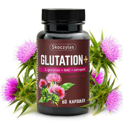 GLUTATION + SKOCZYLAS L-glutation ostropest NAC 60 kaps.