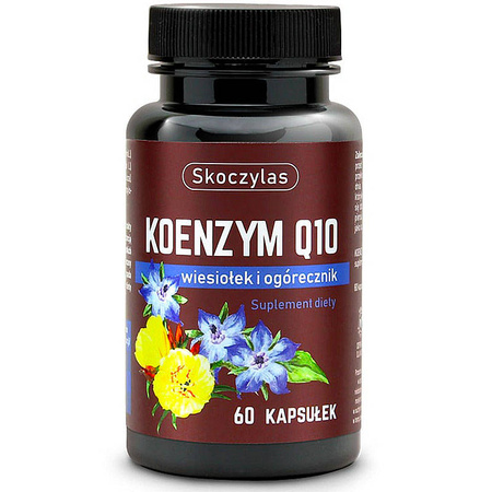 KOENZYM Q10 + Wiesiołek i Ogórecznik 60kaps. SKOCZYLAS Ubichinon