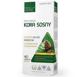 KORA SOSNY 40kaps. MEDICA HERBS Układ Krążenia i Oddechowy Antyoksydant