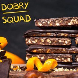 BATON Dark Choco Orange CHOCO 50g DOBRY SQUAD Pomarańcza z Gorzką Czekoladą