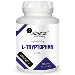 L-Tryptophan 500mg ALINESS Tryptofan 100 kapsułek Aminokwas