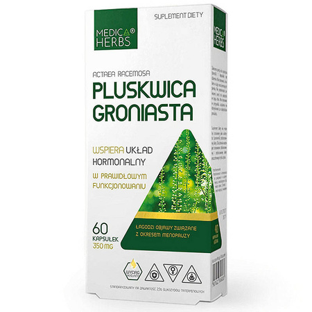 PLUSKWICA GRONIASTA 60kaps. MEDICA HERBS Menopauza Dobre Samopoczucie