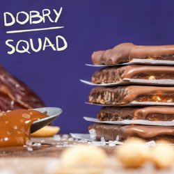 BATON Choco Salty Caramel CHOCO 50g DOBRY SQUAD Słony Karmel z Mleczną Czekoladą