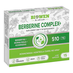 Berberine Complex + BIOWEN berberyna kozieradka morwa biała 15 kapsułek