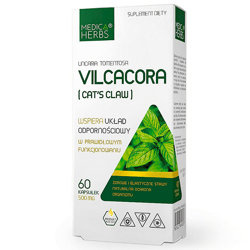 VILCACORA Cat’s Claw Koci Pazur 60kaps. MEDICA HERBS Odporność Stawy