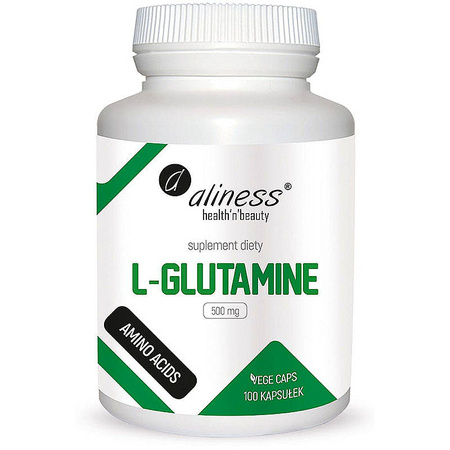 L-Glutamine Glutamina 500mg ALINESS 100 kaps. Aminokwas