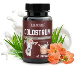 COLOSTRUM siara kozia SKOCZYLAS z pigwą immunoglobuliny typu G 60 kapsułek