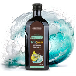 ESTROMEGA rybie kwasy omega 3 250ml SKOCZYLAS olej rybi z wątroby dorsza