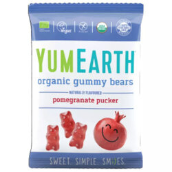 EKO Żelki Miśki 50g YumEarth owoc granatu gummy bears