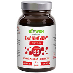 Kwas Nikotynowy witamina B3 BIOWEN 120g efekt flush