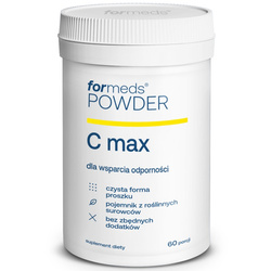 POWDER C MAX formeds Kwas L-askorbinowy D3 Cynk 60 porcji 